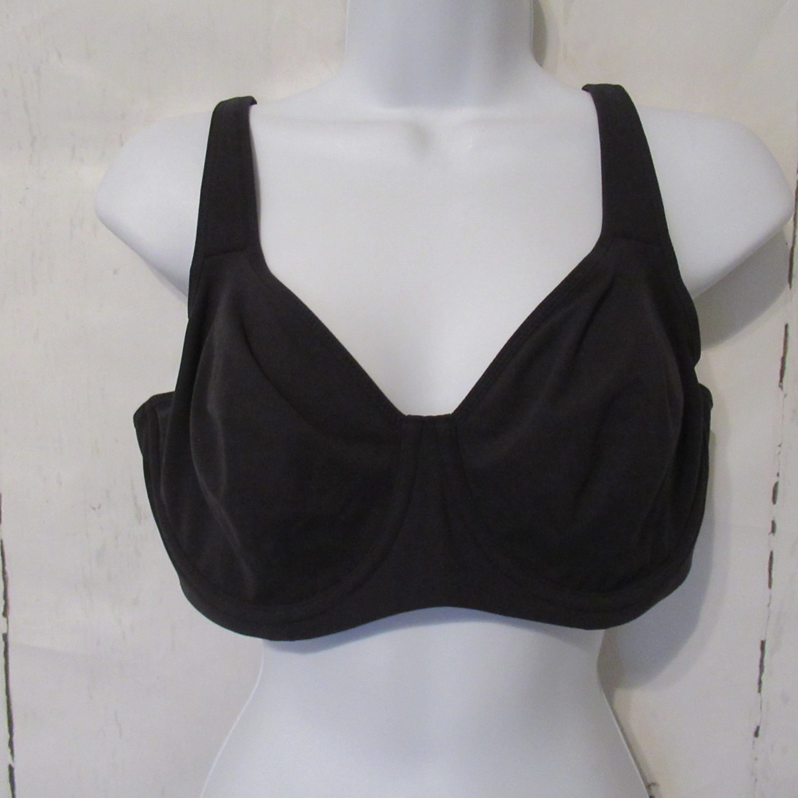 New Delimira Bra 36d Black Full Coverage Back Closure Underwire W729